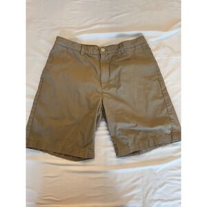 Vineyard Vines Men Club Short 34 Khaki Tan Cotton Twill Chino Flat Front 9